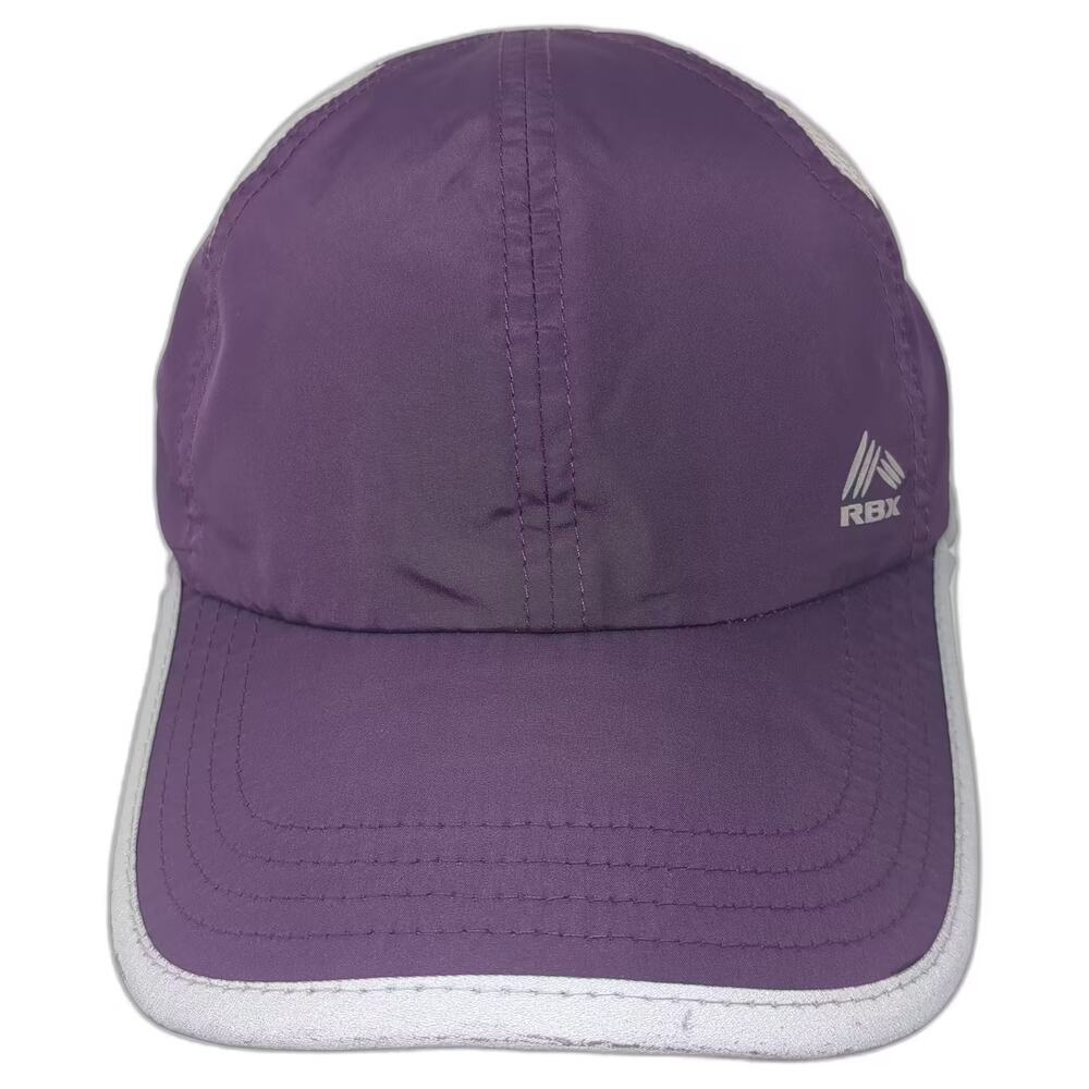 RBX Baseball Cap Purple Gray OS Lightweight Mesh Reflective Adjustable Hat